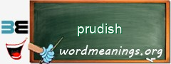 WordMeaning blackboard for prudish